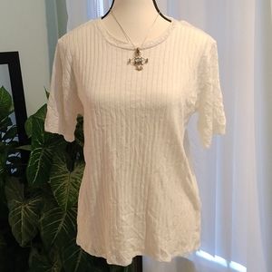 ⚜️ Alfred Dunner Crochet Trim Sweater